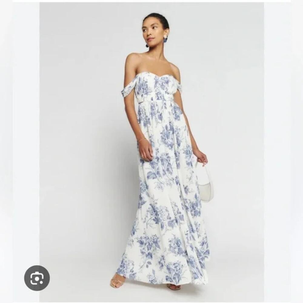 Reformation Jayde Maxi Dress - Lupine Floral Size 12